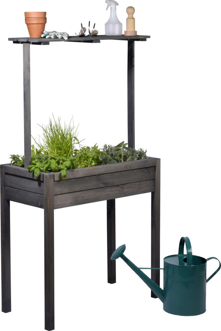 dobar Hochbeet Florenz mit erhöhter Ablage